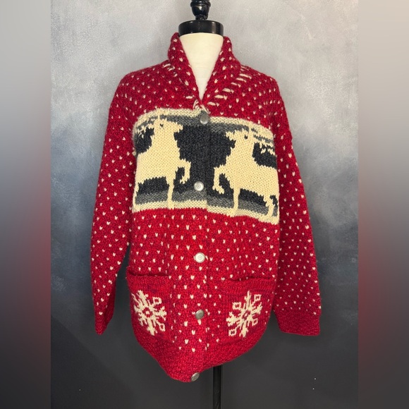 Limited Handknit Sweaters - ❄️Vintage Limited Handknit Wool Sweater
Size: Large❄️